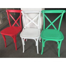 2015 New Design Resin Plastic Crossback Chair